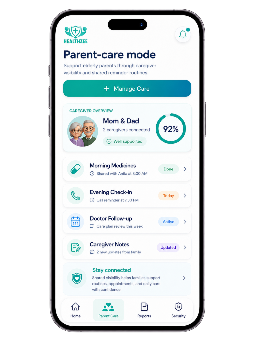 Parent-care mode