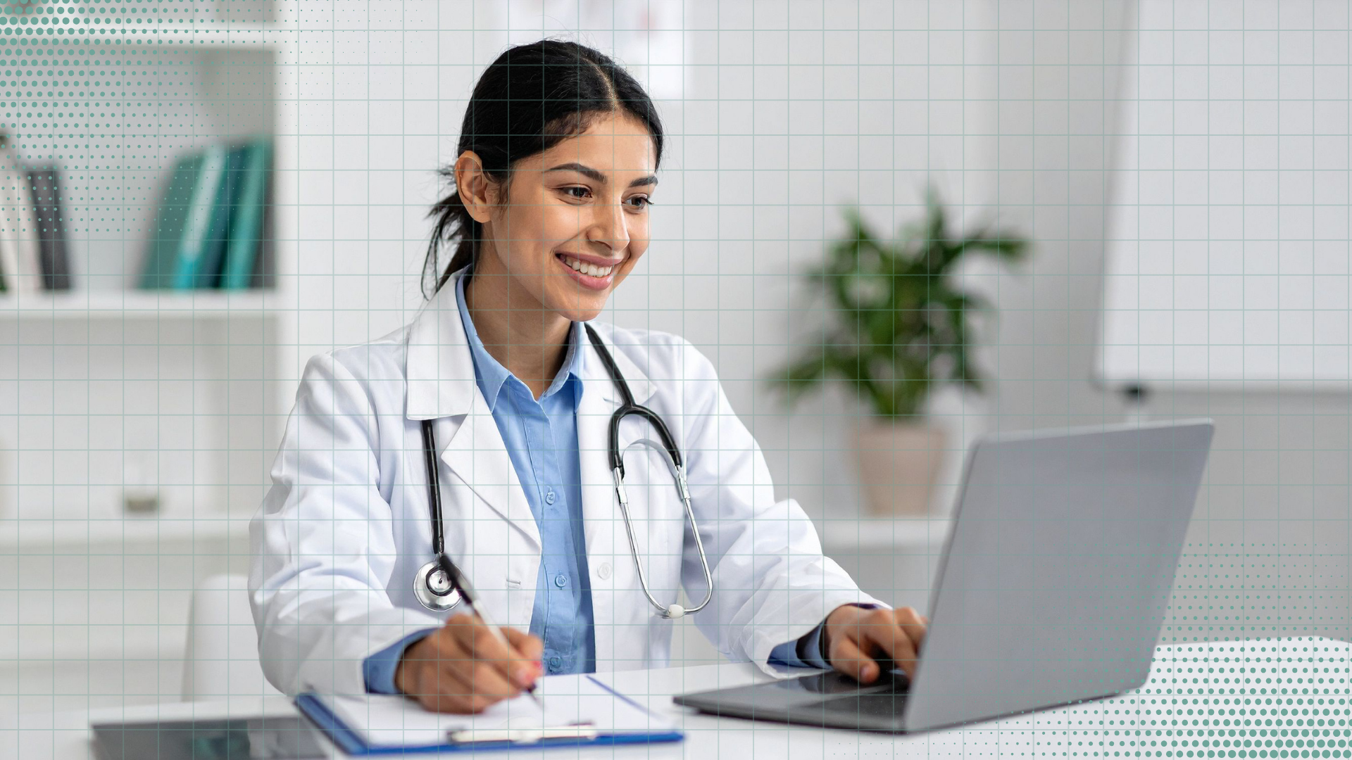 Healthcare professional reviewing safety protocols