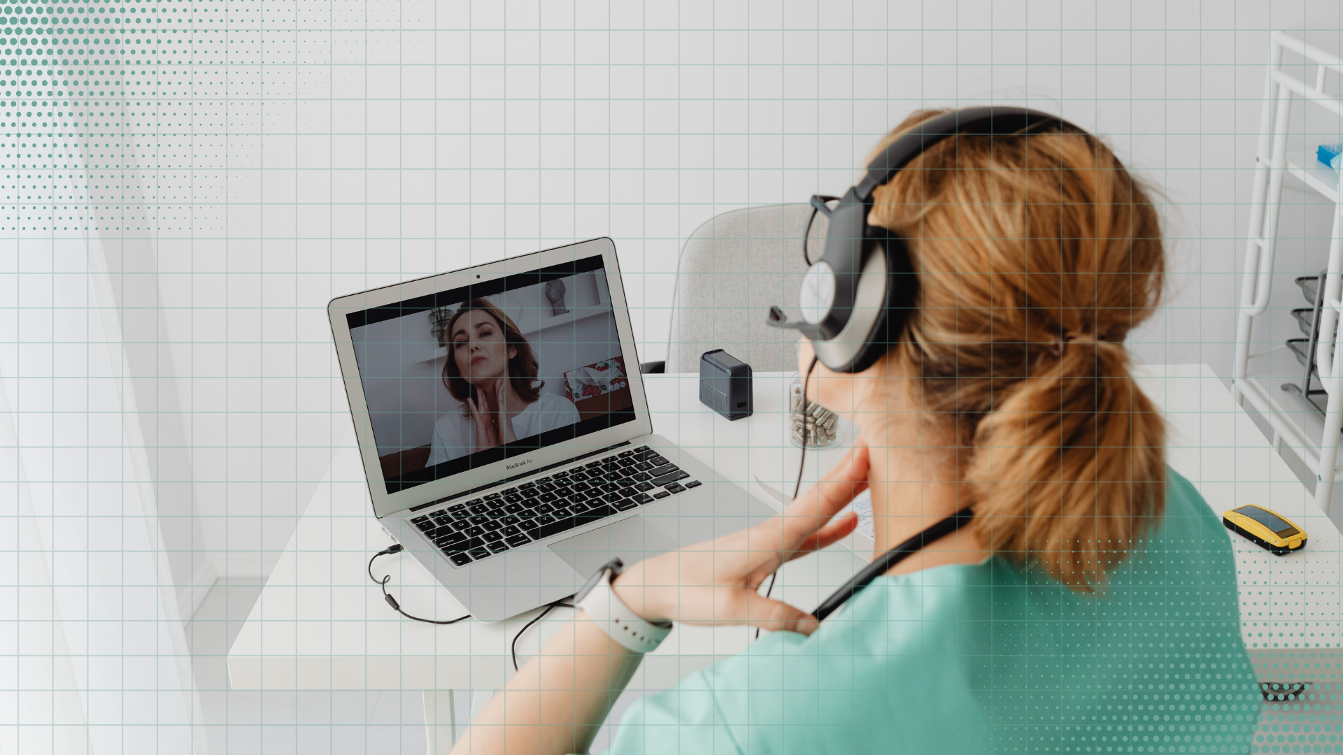 TeleHealth human escalation interface showing patient communication
